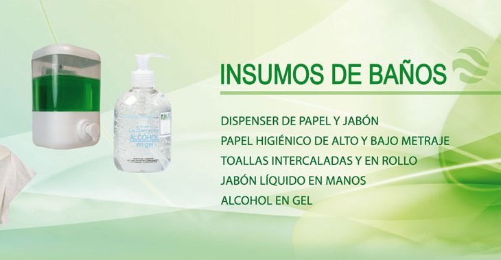 Slider insumos para baño