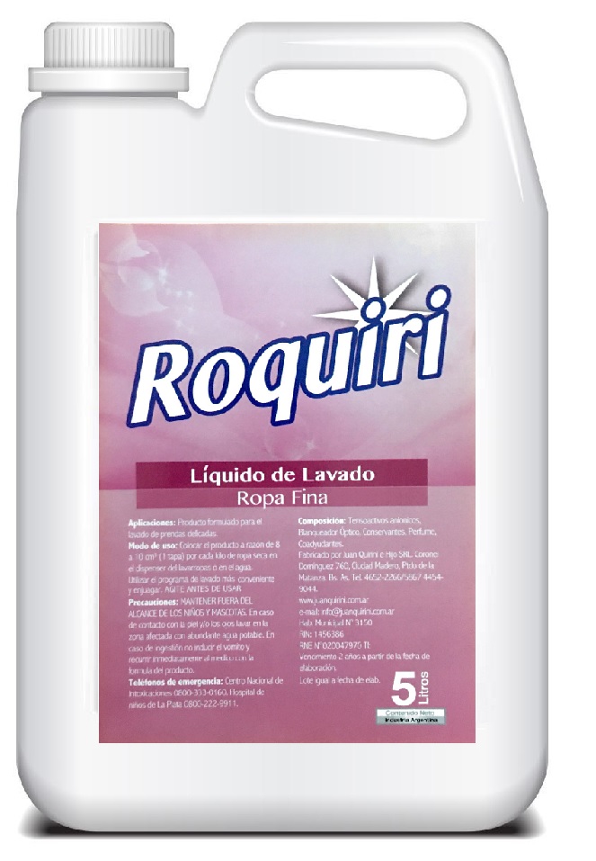 Líquido de lavado de ropa fina