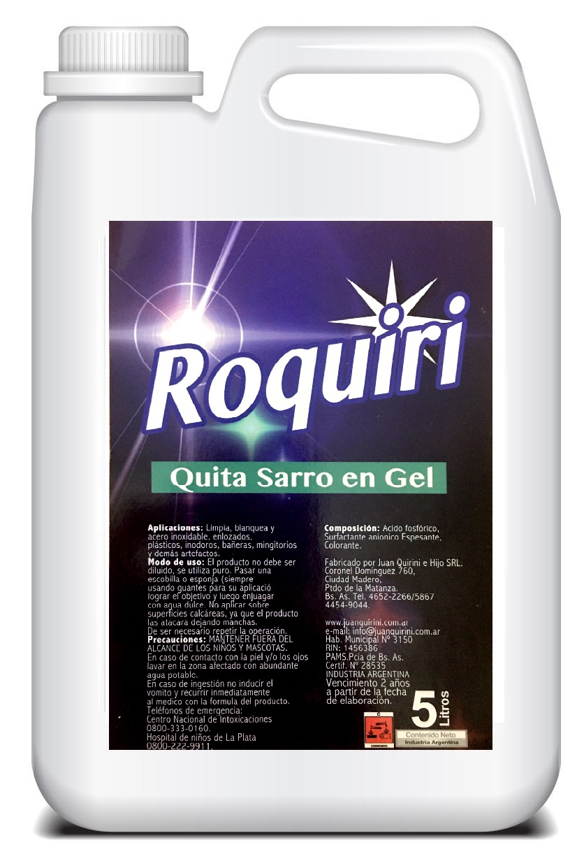 Quita sarro en gel