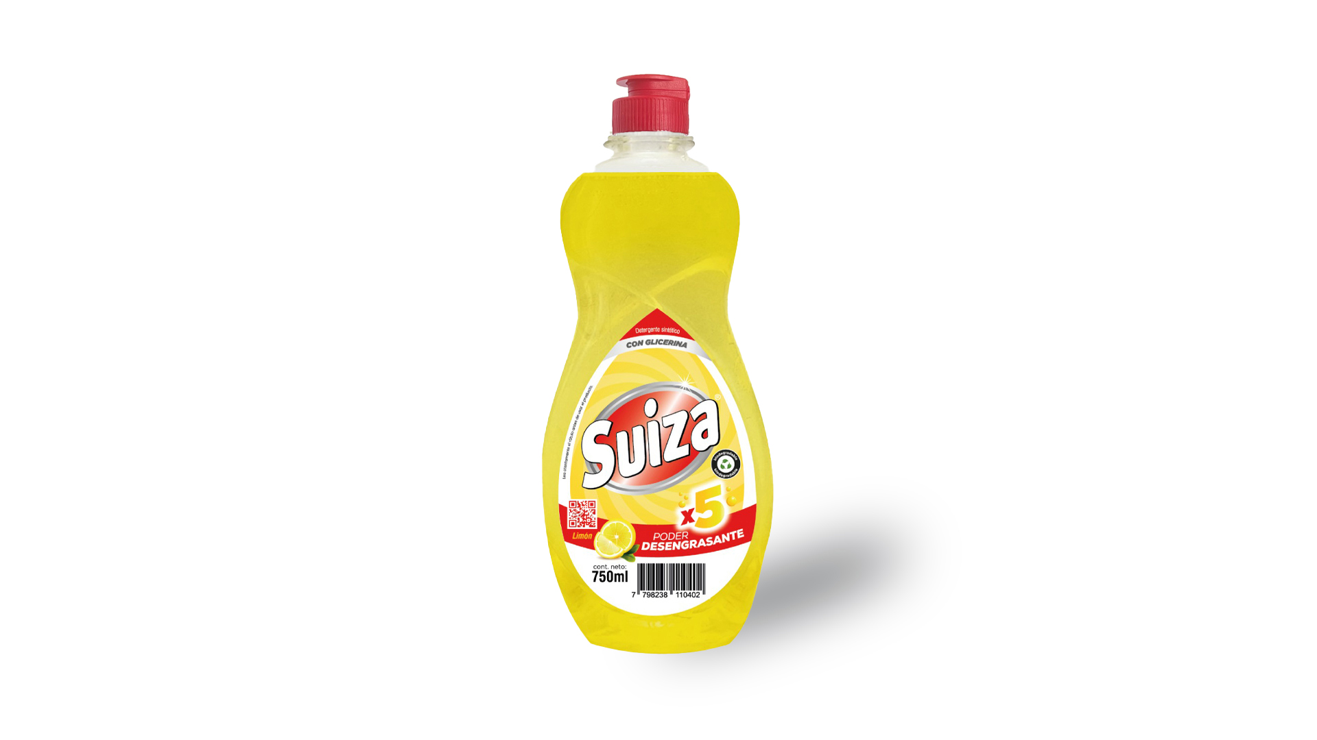Detergente Suiza limón — 750 ml