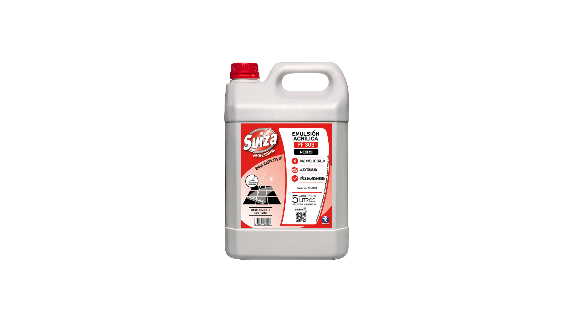 Emulsión acrílica negro PF303 — 5.000 ml
