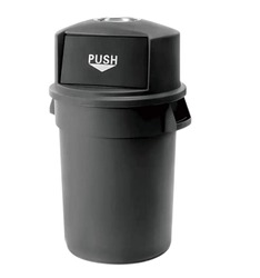 Contenedor 120 lts con tapa push y cenicero
